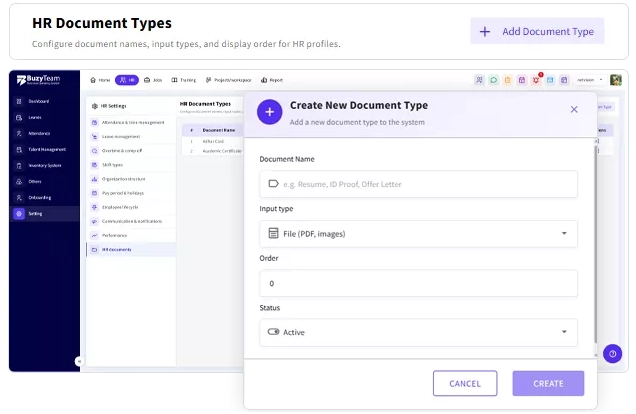HR Documents & Asset Management