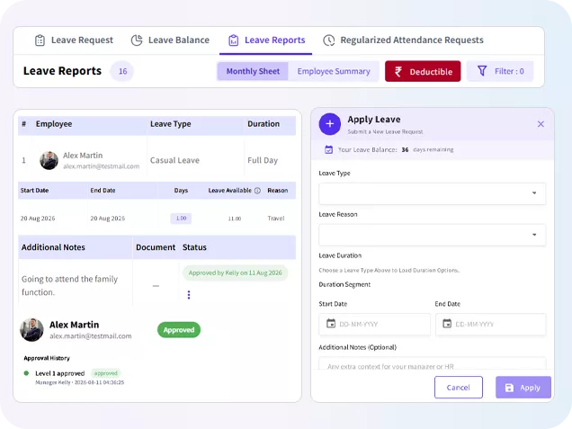 Manage Leave Requests and Approvals with Ease